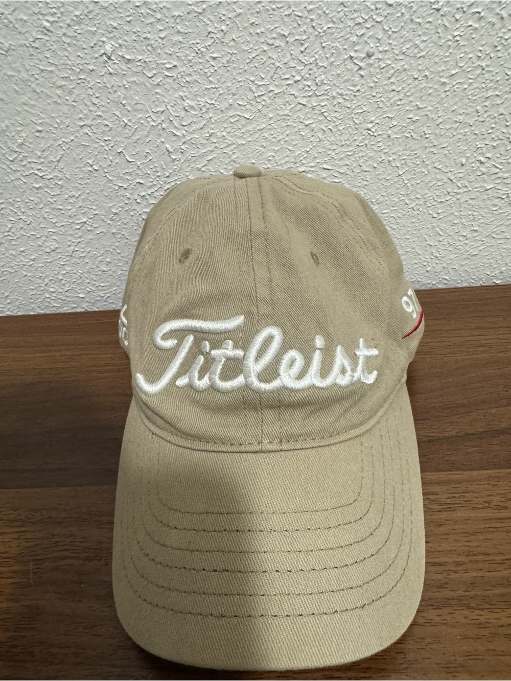 Titleist Tan Golf Cap with White Script